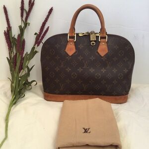 Louis Vuitton Monogram Brown and Tan Satchel